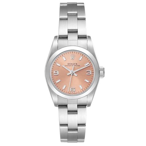 Rolex Oyster Perpetual Lady 67180 / BOX & PAPERS / Pink Dial 